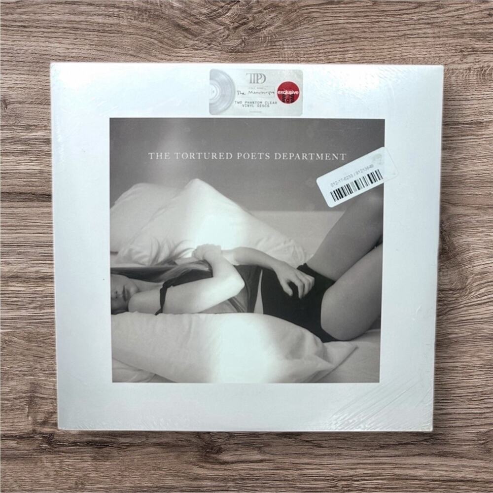 Taylor Swift The Tortured Poets Department Target Exclusive Phantom Clear Vinyl